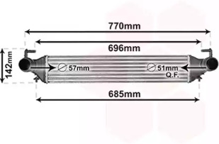 VAN WEZEL 17014702 -  Интеркулер